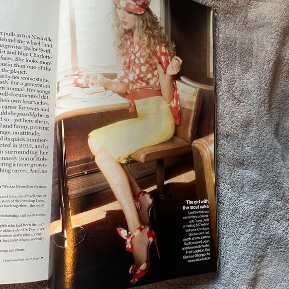 Taylor Swift Glamour November 2012 Cover Story Rare Magazine Photos - Picture 8 of 10